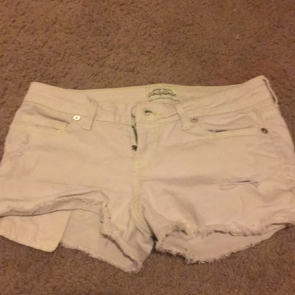 Light green jean shorts